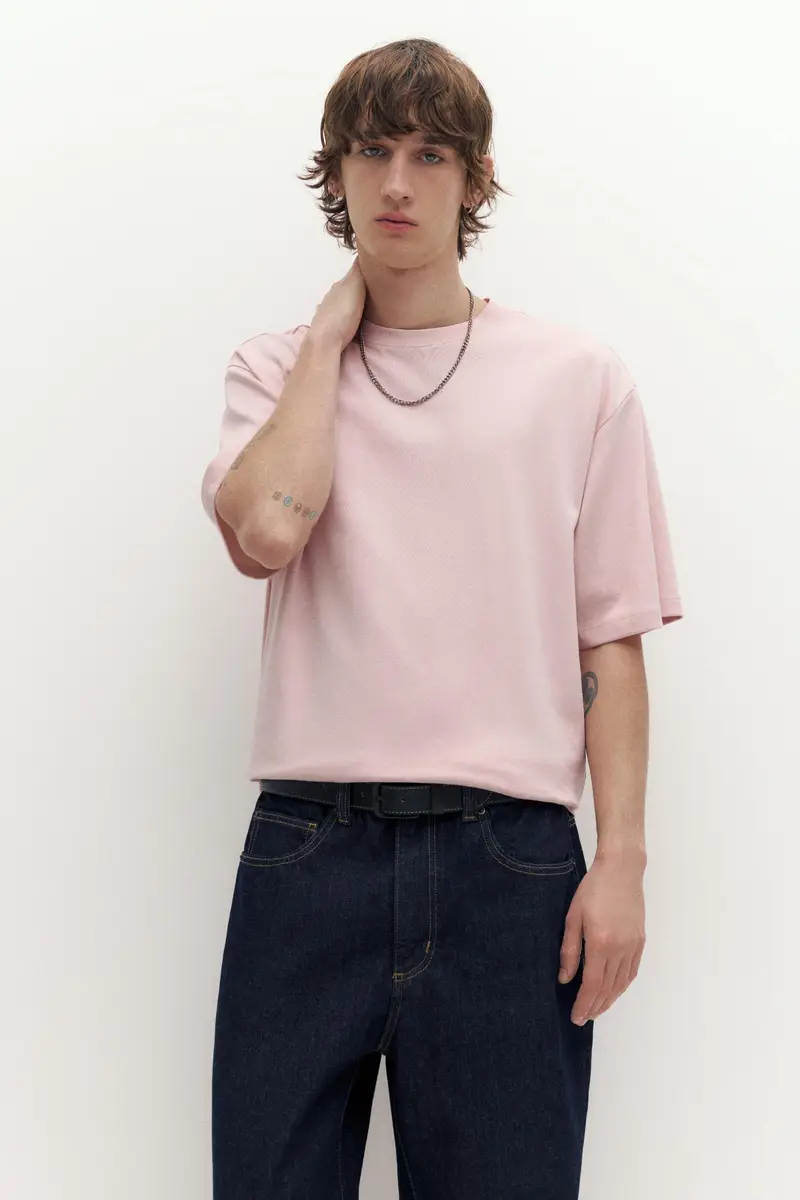 Pull&Bear T-shirt Rosa 4235979 miniatura 2