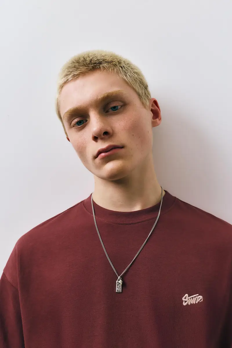 Pull&Bear T-shirt Bordeaux 4194676 miniatura 2