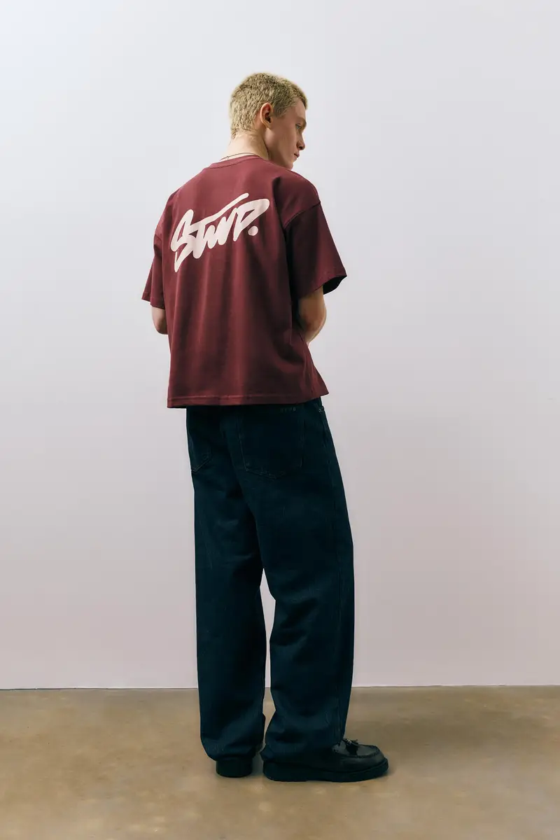 Pull&Bear T-shirt Bordeaux 4194676 miniatura 3