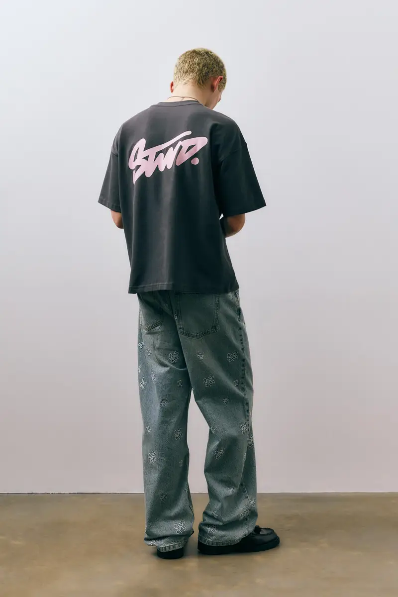 Pull&Bear T-shirt Grigio 4194677 miniatura 3