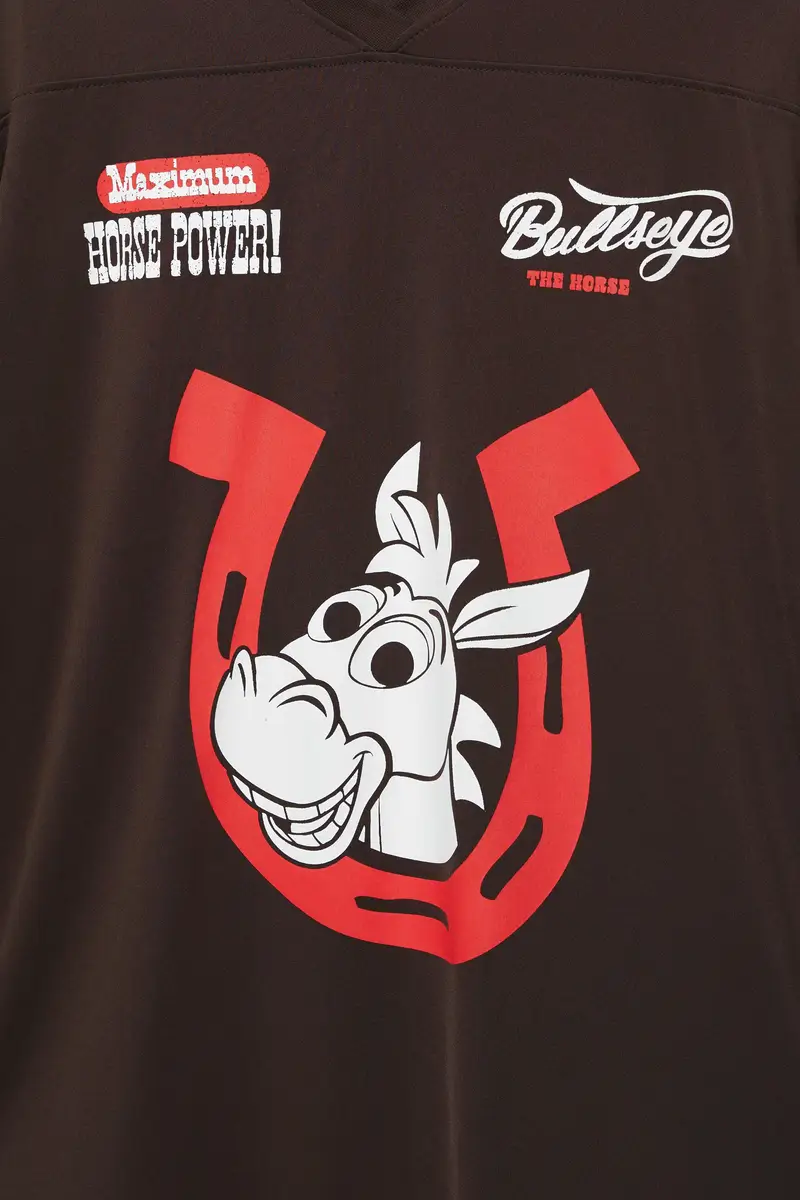 Pull&Bear T-shirt Marrone 4140010 miniatura 3