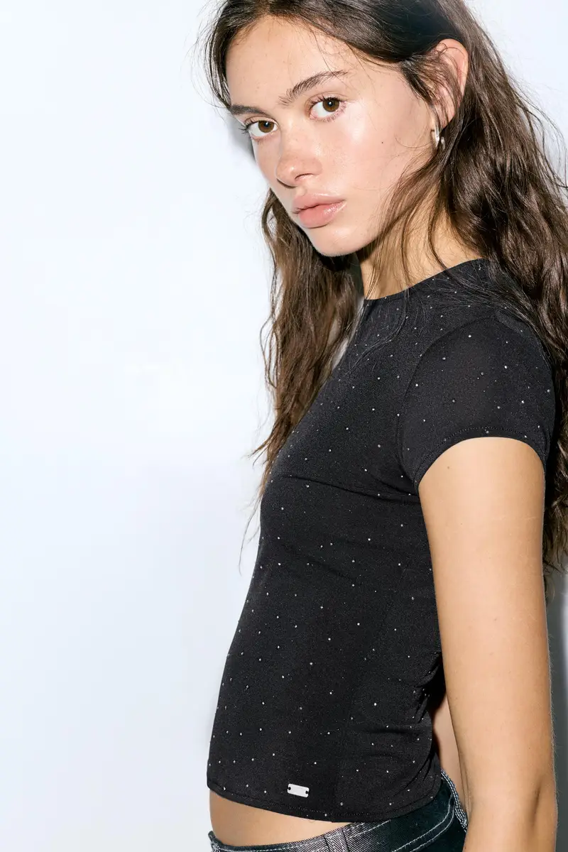 Pull&Bear T-shirt Nero 3784217 miniatura 3