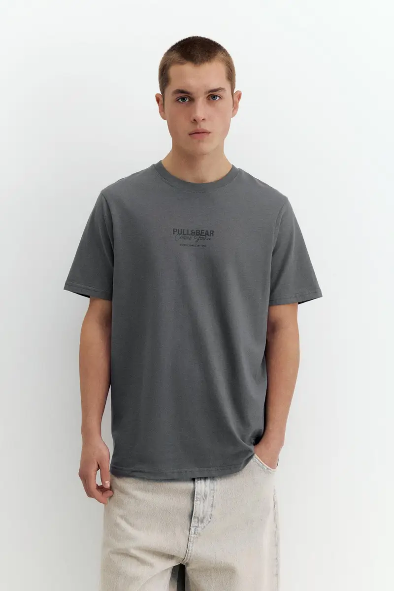 Pull&Bear T-shirt Grigio 4261235