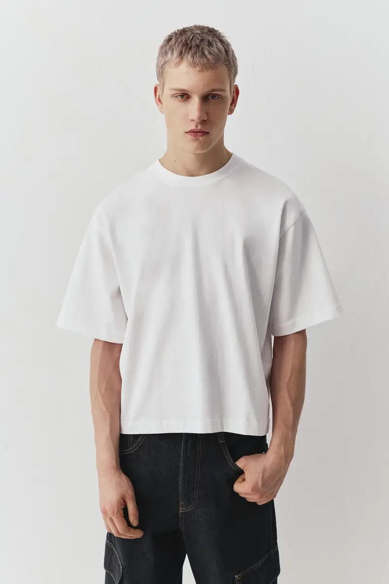 Pull&Bear T-shirt Bianco 4194674 miniatura 2