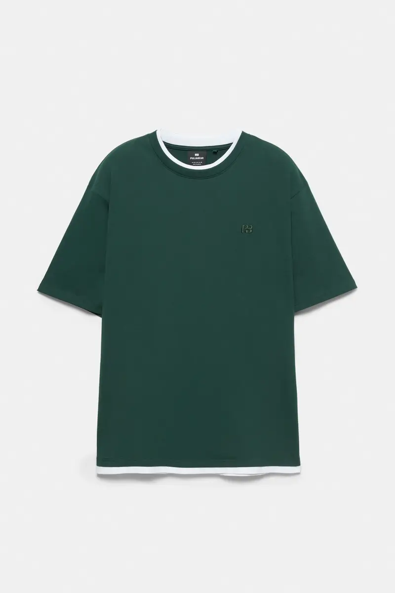 Pull&Bear T-shirt Verde 4261240