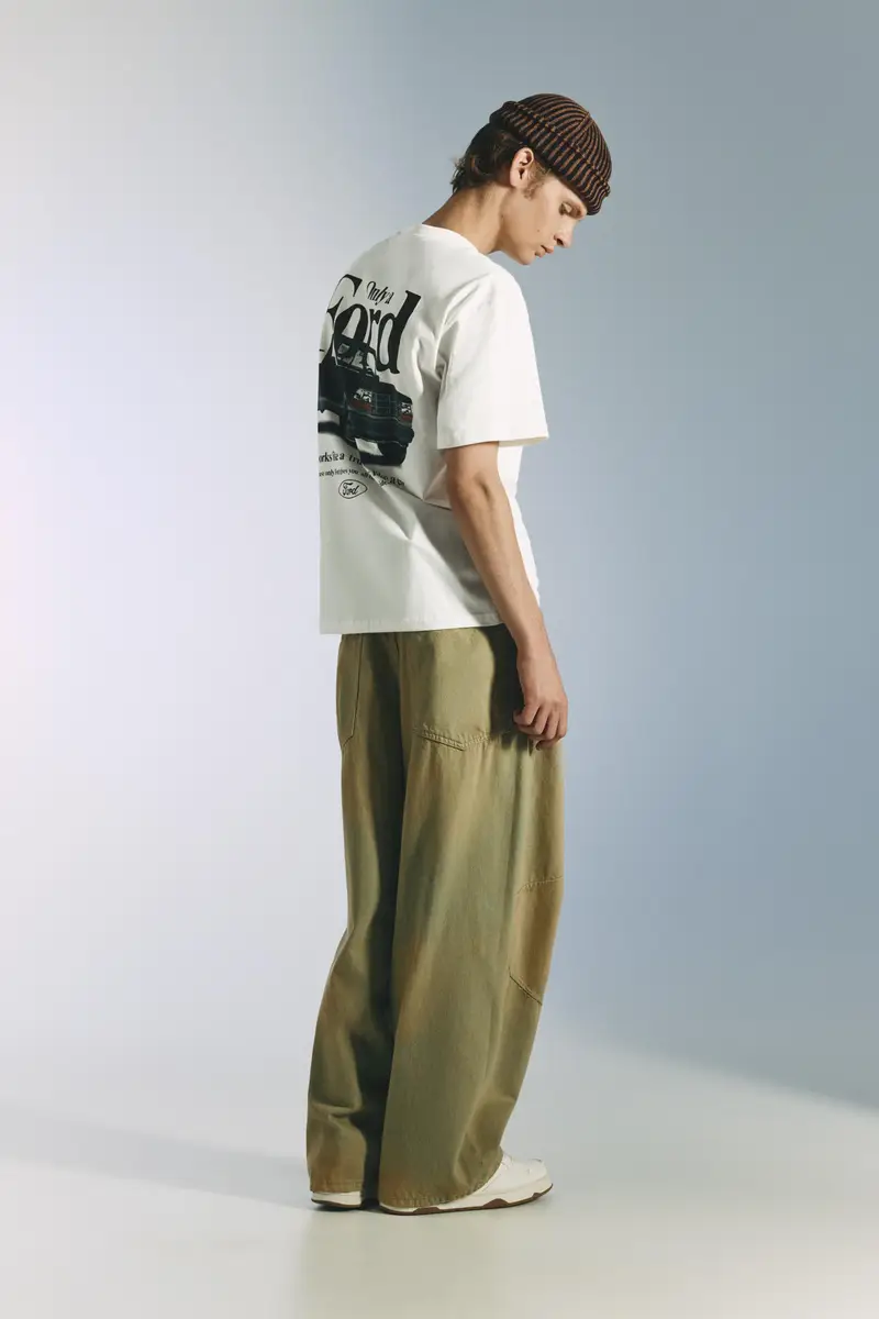 Pull&Bear T-shirt Bianco 3937360 miniatura 2