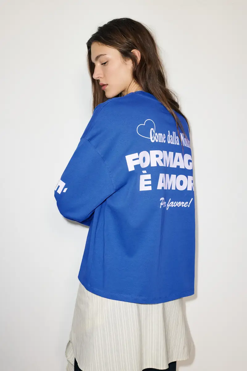 Pull&Bear T-shirt Azzurro 3933797 miniatura 2