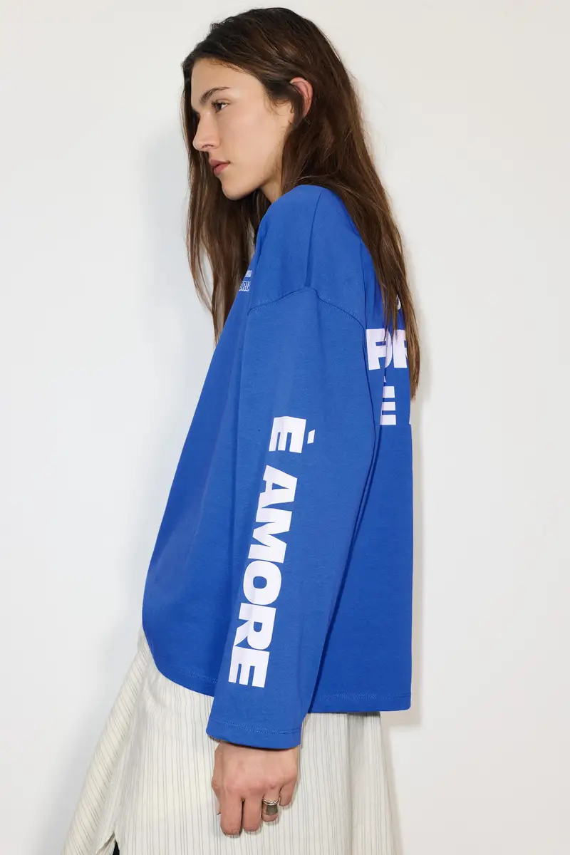 Pull&Bear T-shirt Azzurro 3933797 miniatura 3