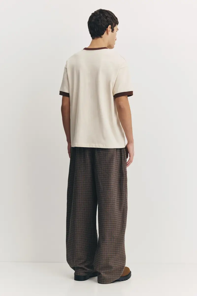 Pull&Bear T-shirt Beige 4362605 miniatura 2