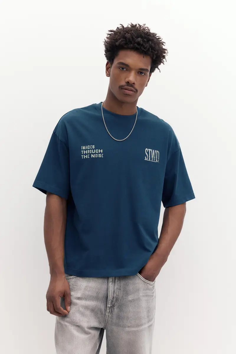 Pull&Bear T-shirt Blu 4362619