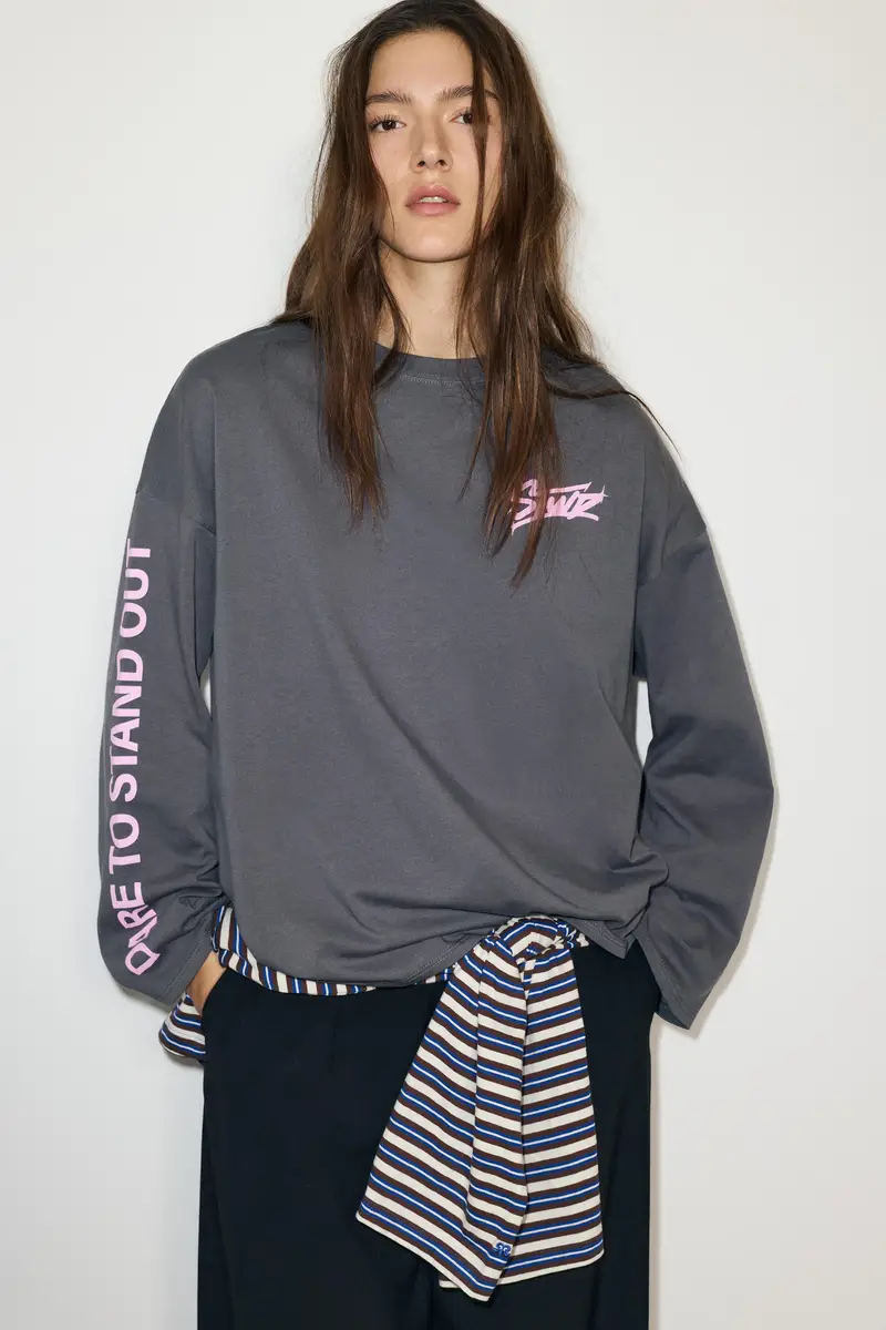 Pull&Bear T-shirt Grigio 4173903