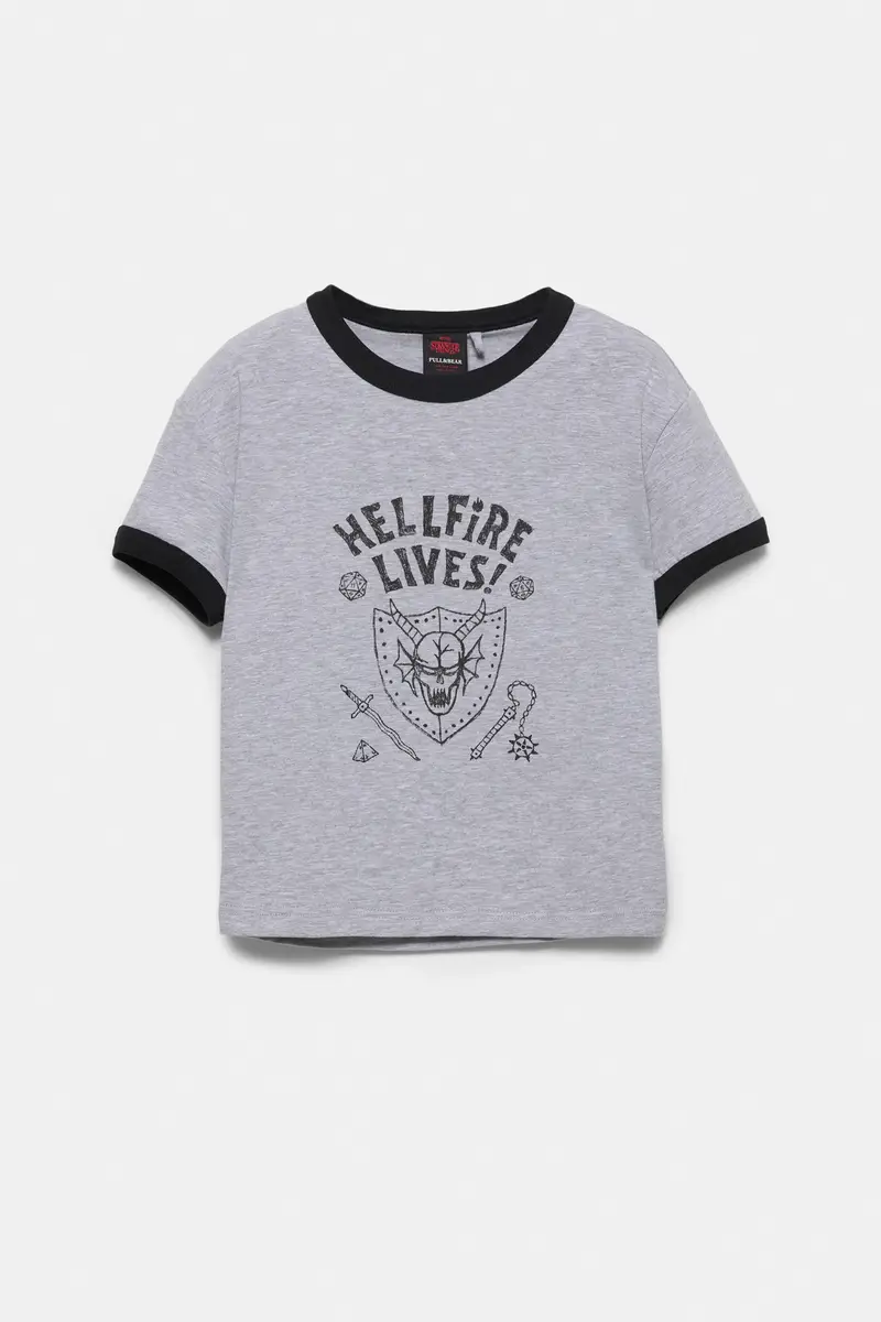 Pull&Bear T-shirt Grigio 4113071 miniatura 3