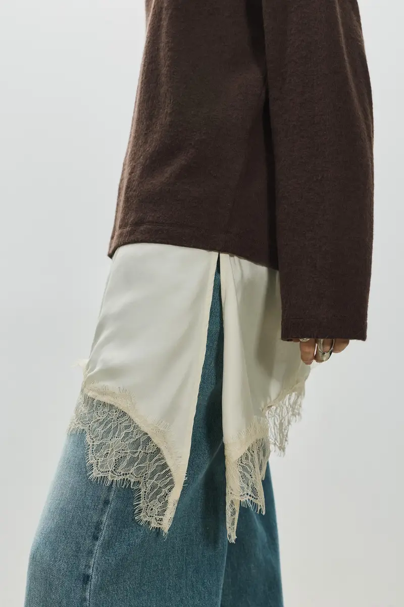 Pull&Bear T-shirt Marrone 3900150 miniatura 3