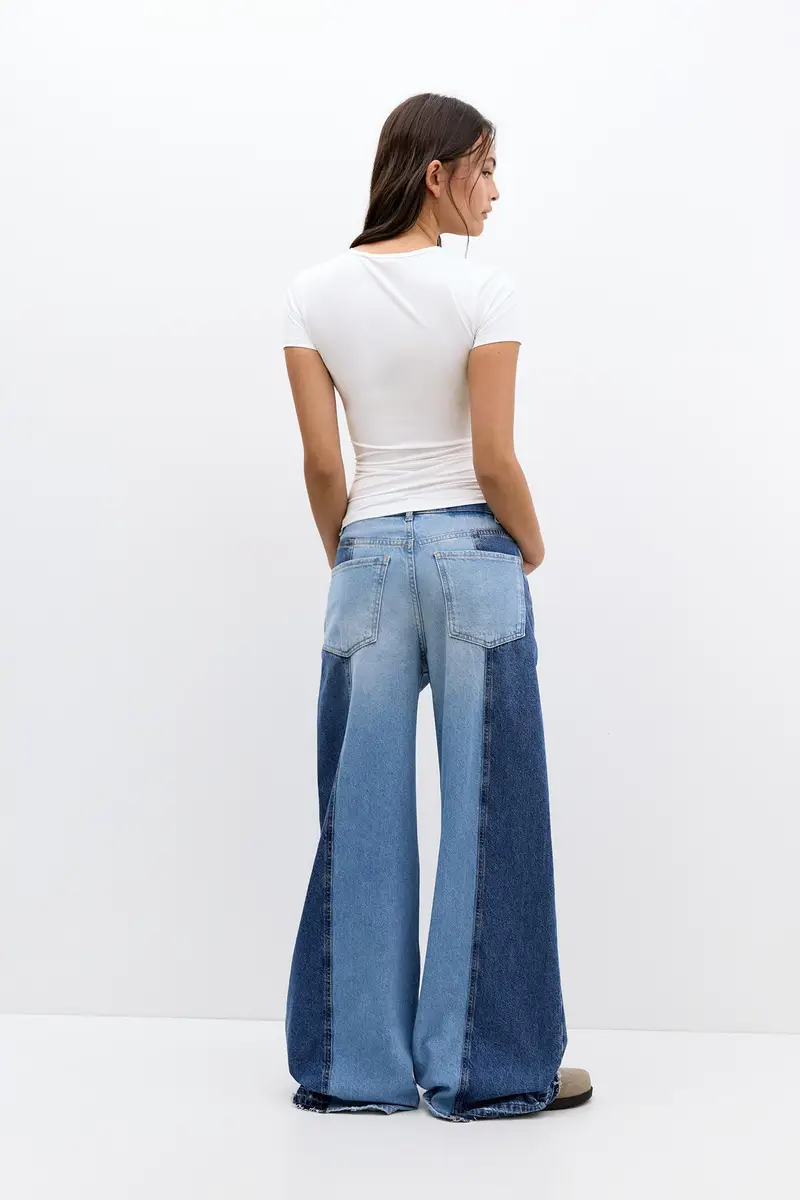 T-Shirt In Poliammide A Maniche Corte Bianco miniatura 2