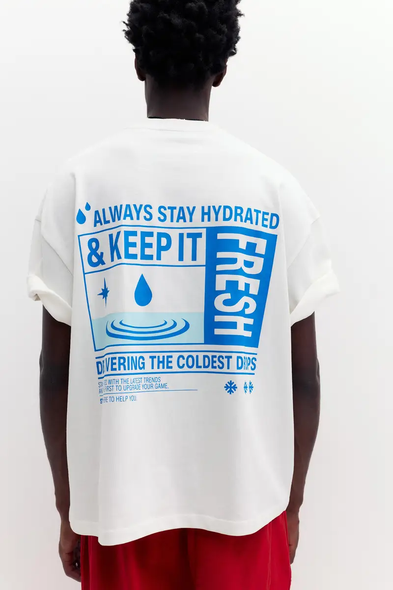 Pull&Bear T-shirt Bianco 4362615 miniatura 3