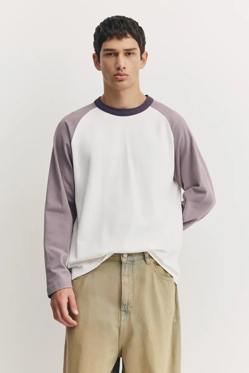 Pull&Bear T-shirt Viola 3917376 miniatura 3
