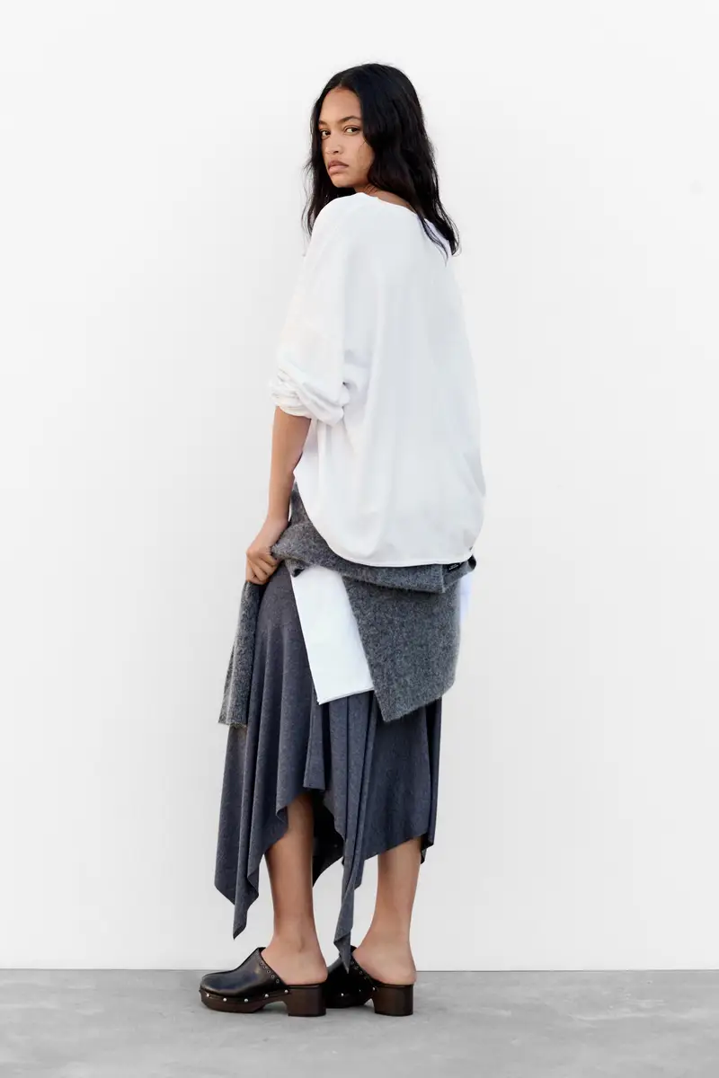 Pull&Bear T-shirt Bianco 4140046 miniatura 2