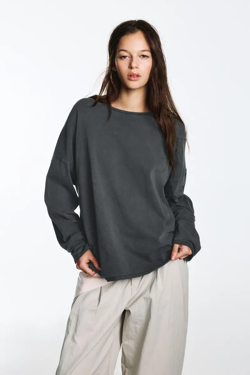 Pull&Bear T-shirt Grigio 3963027