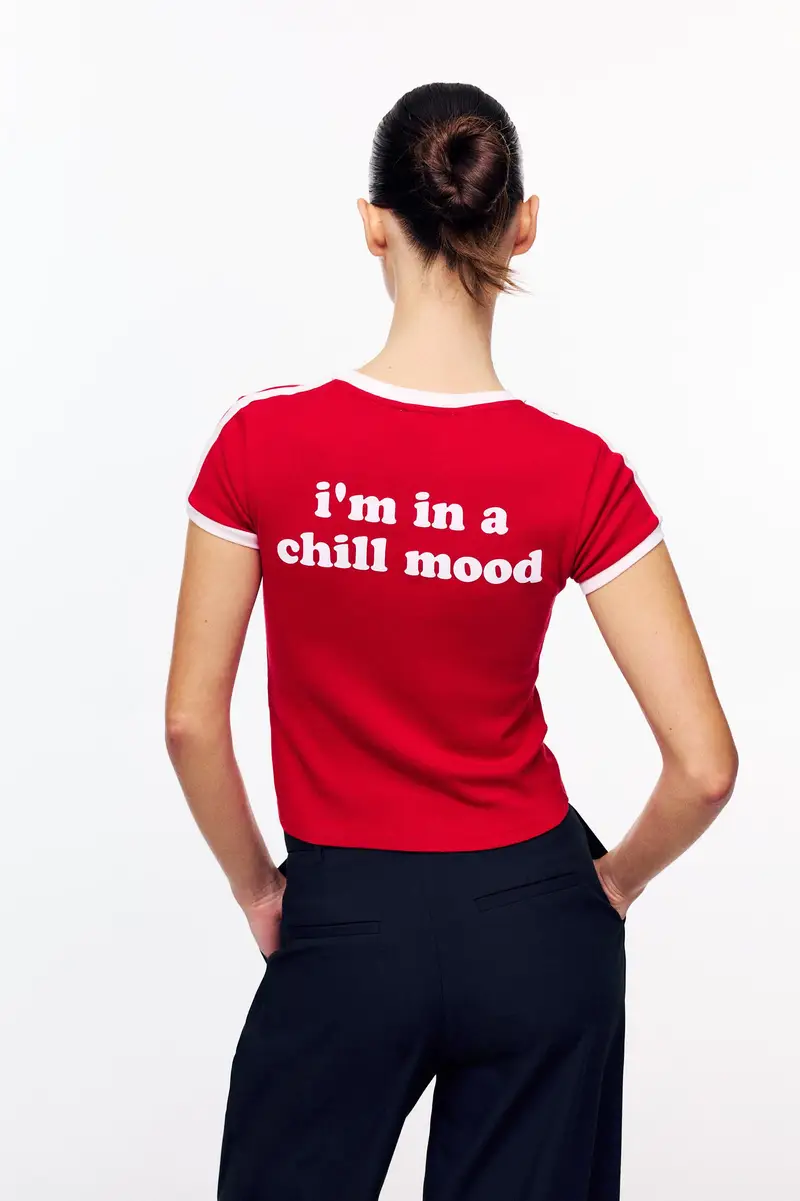 Pull&Bear T-shirt Rosso 4261230 miniatura 2