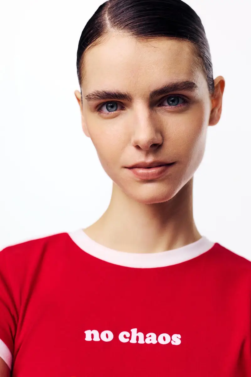 Pull&Bear T-shirt Rosso 4261230 miniatura 3