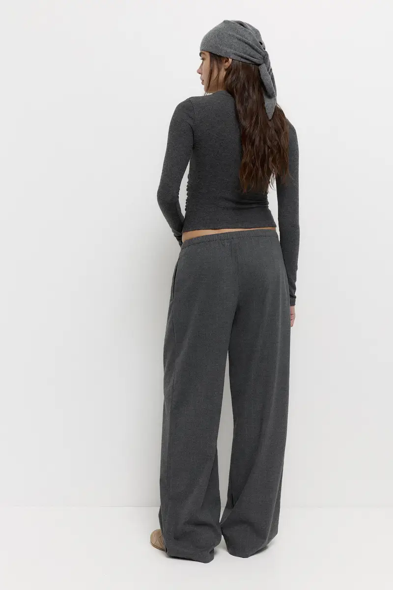 Pull&Bear T-shirt Grigio 3933931 miniatura 2