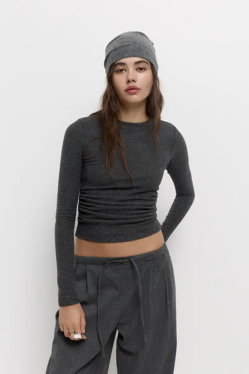 Pull&Bear T-shirt Grigio 3933931