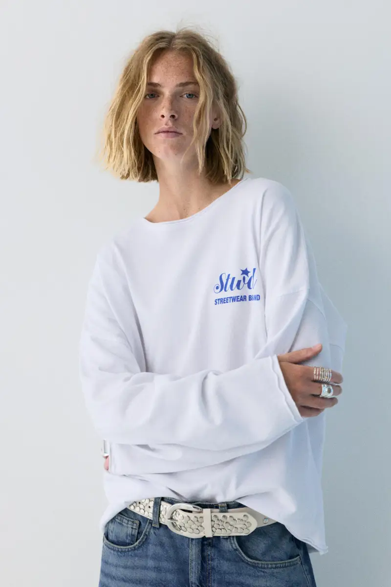 Pull&Bear T-shirt Azzurro 4261241