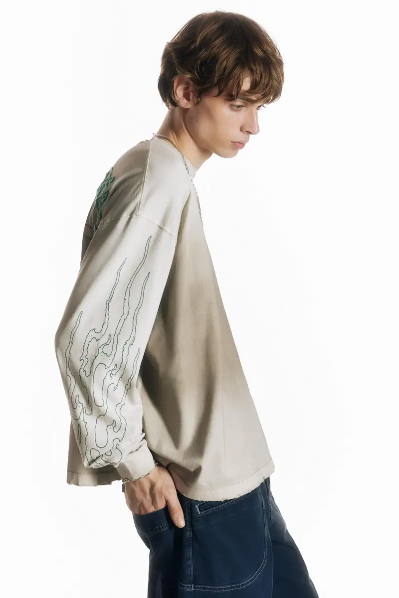 Pull&Bear T-shirt Beige 3950698