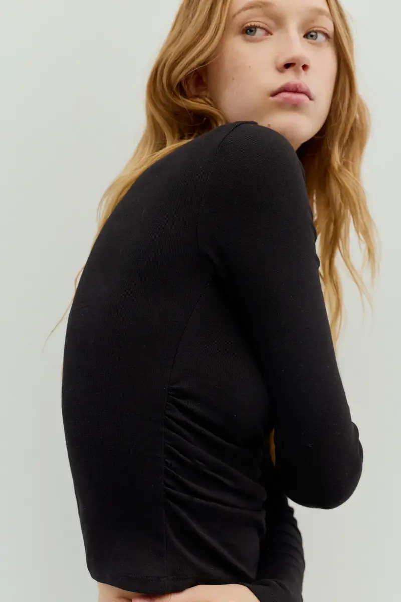 Pull&Bear Top Nero 3850622 miniatura 3