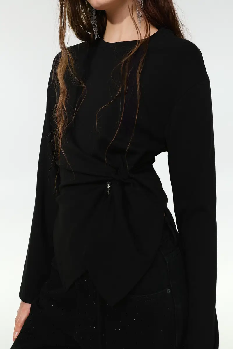 Pull&Bear Top Nero 3784224 miniatura 3