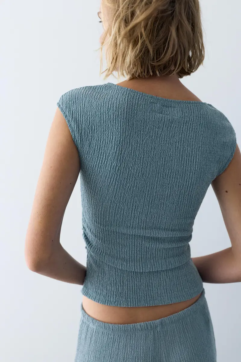 Pull&Bear Top Azzurro 4261226 miniatura 2