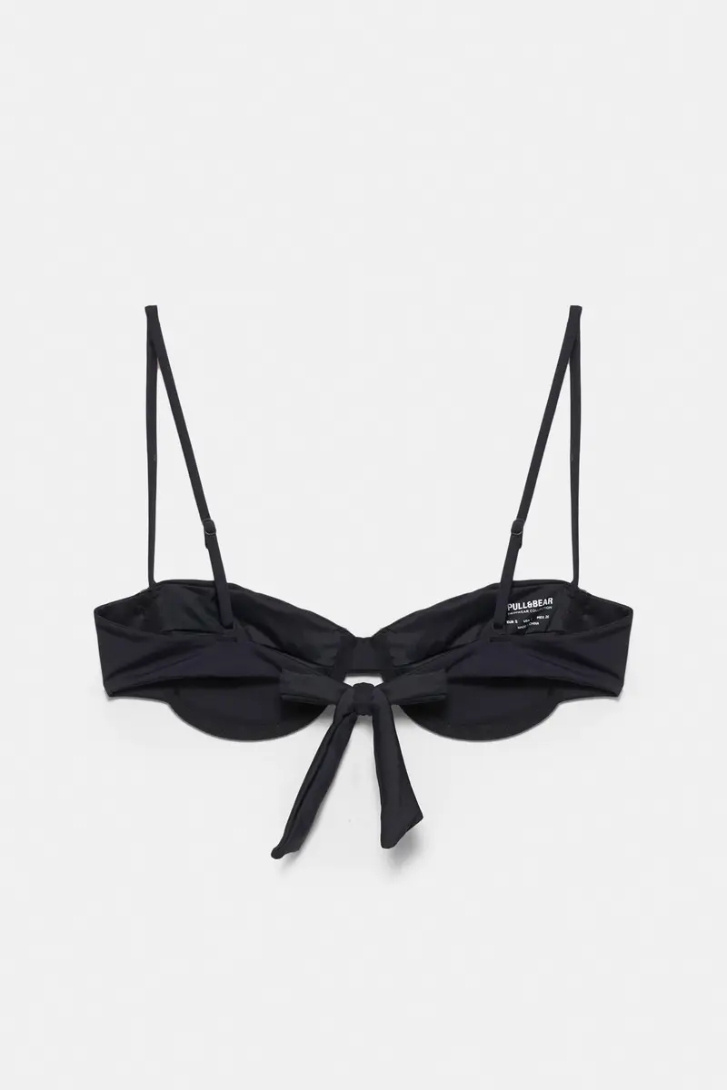 Pull&Bear Top Nero 4261182 miniatura 2