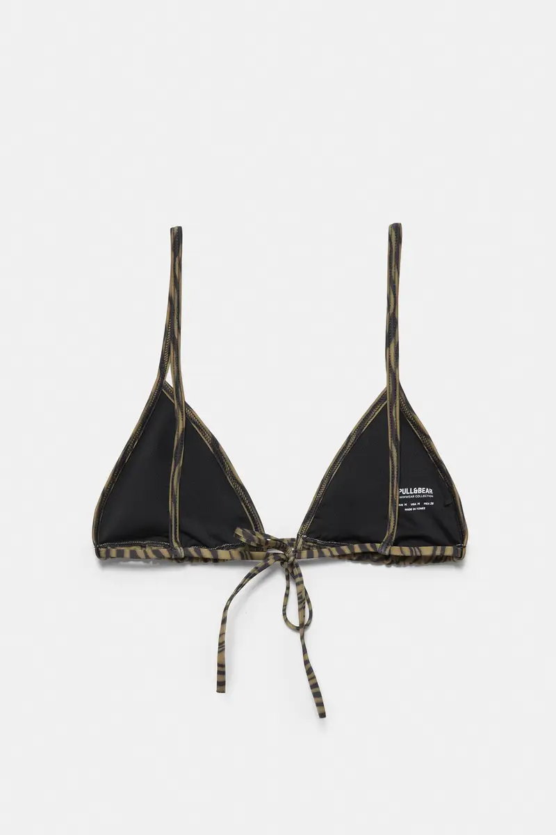 Top Bikini Zebrato Verde miniatura 3