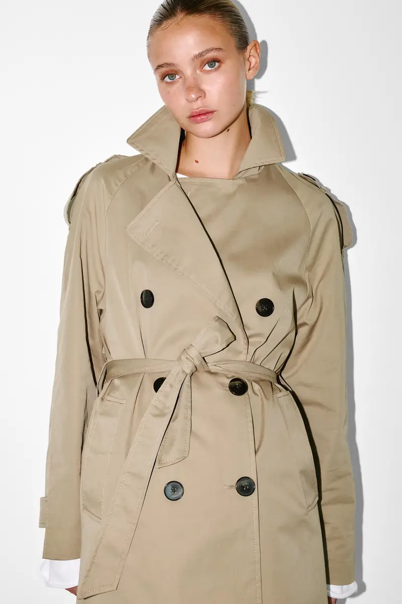 Pull&Bear Trench Beige 3933898 miniatura 2
