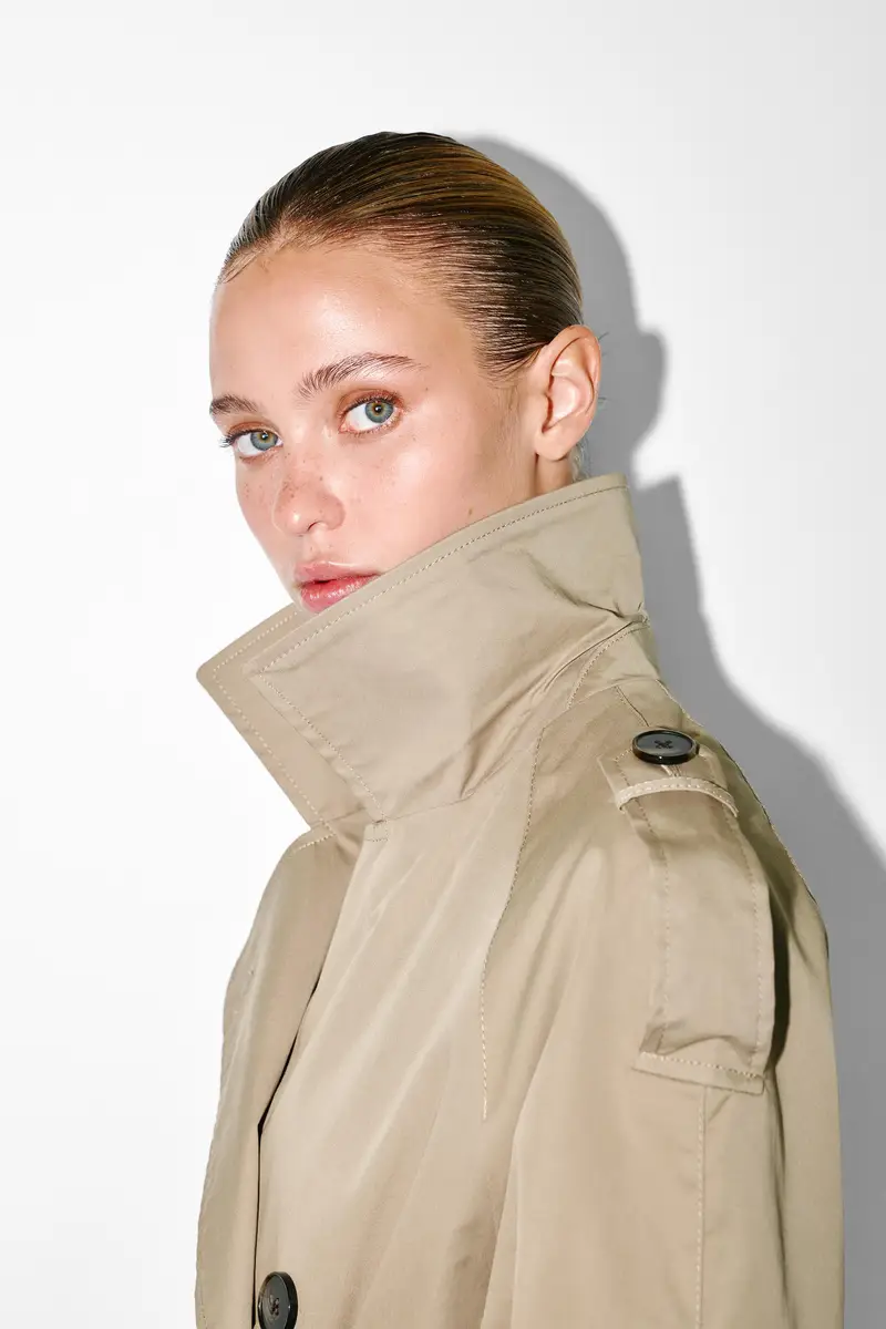 Pull&Bear Trench Beige 3933898 miniatura 3