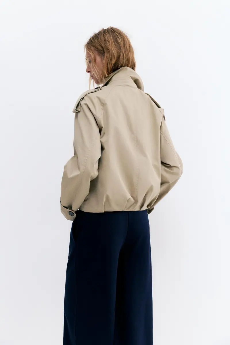 Pull&Bear Trench Beige 4261321 miniatura 3