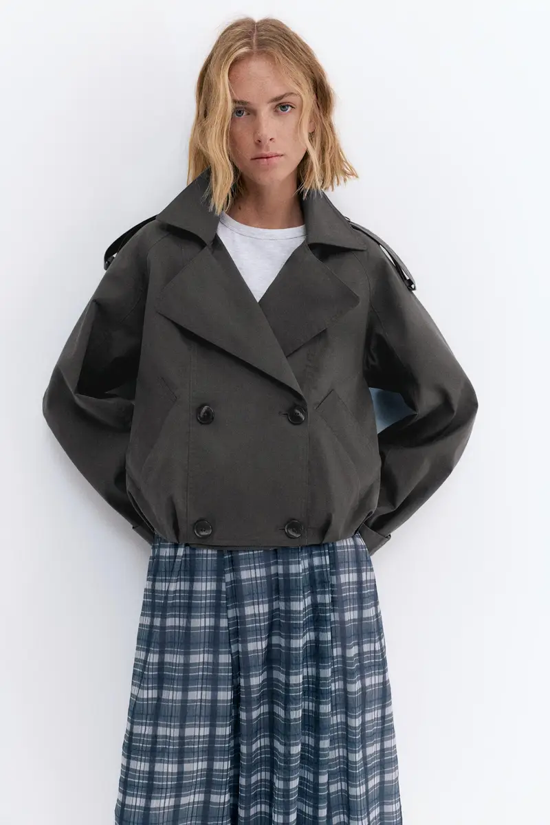 Pull&Bear Trench Grigio 4261320 miniatura 2