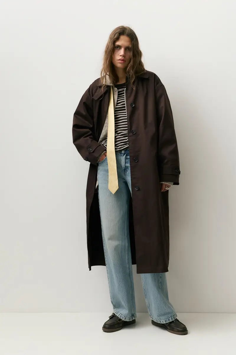 Pull&Bear Trench Marrone 4188991 miniatura 2