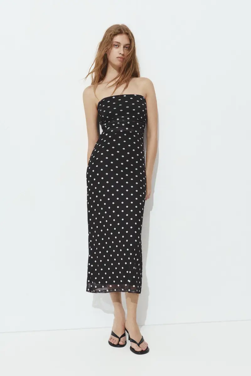 Vestito Midi A Pois 0