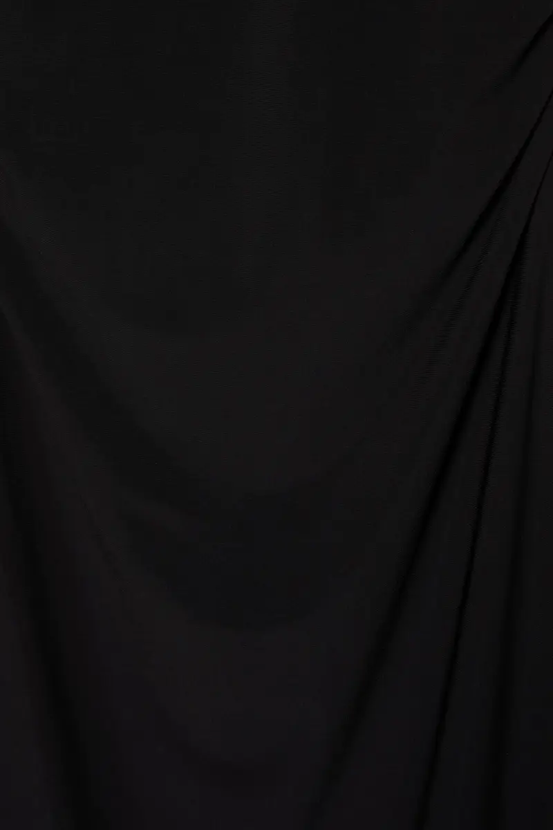 Vestito Midi Manica Intera Nero miniatura 3