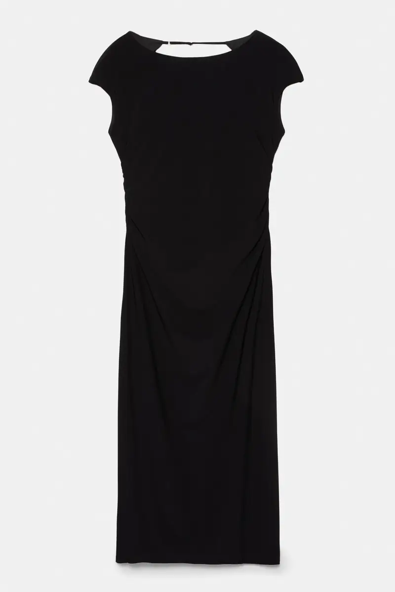 Vestito Midi Manica Intera Nero