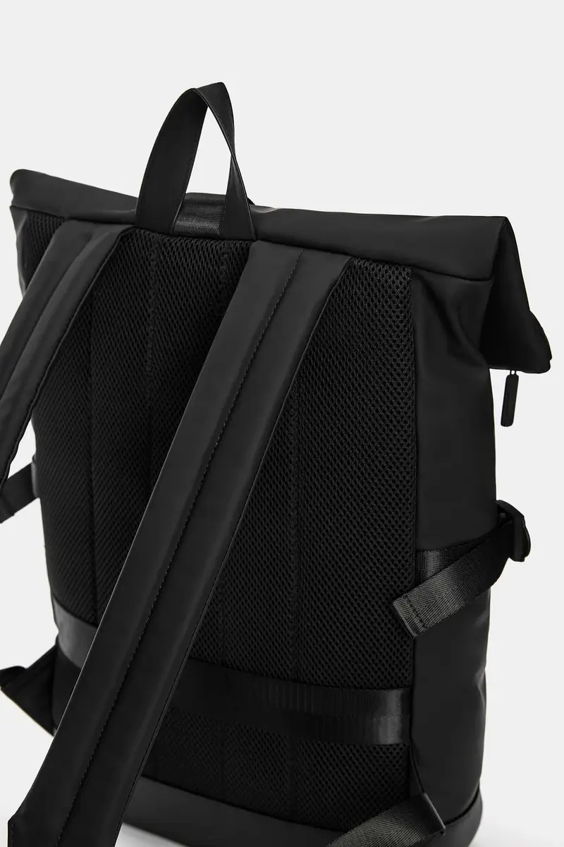 Zaino Gommato Nero miniatura 3