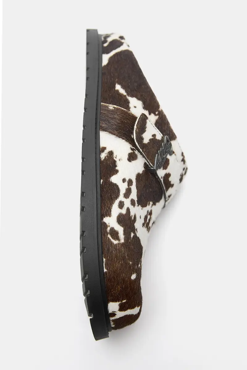 Zoccoli In Pelle Di Vacchetta Stwd Marrone miniatura 3