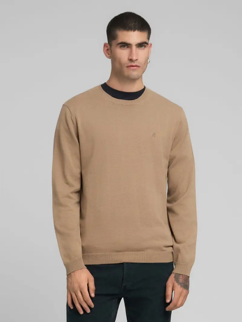 Pullover In Cotone Con Ricamo R