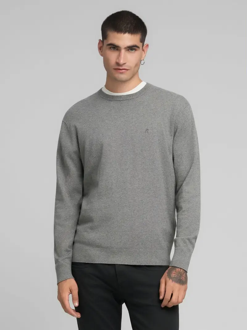 Pullover In Cotone E Cashmere