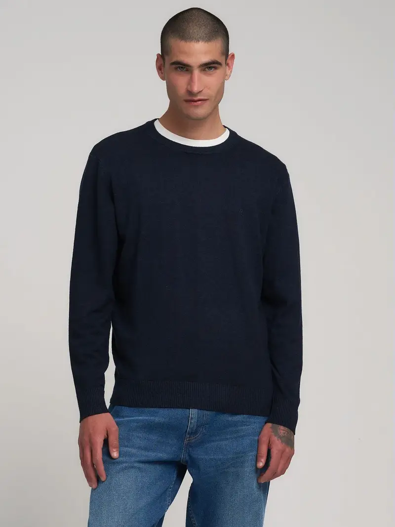 Pullover In Misto Lana Con Ricamo