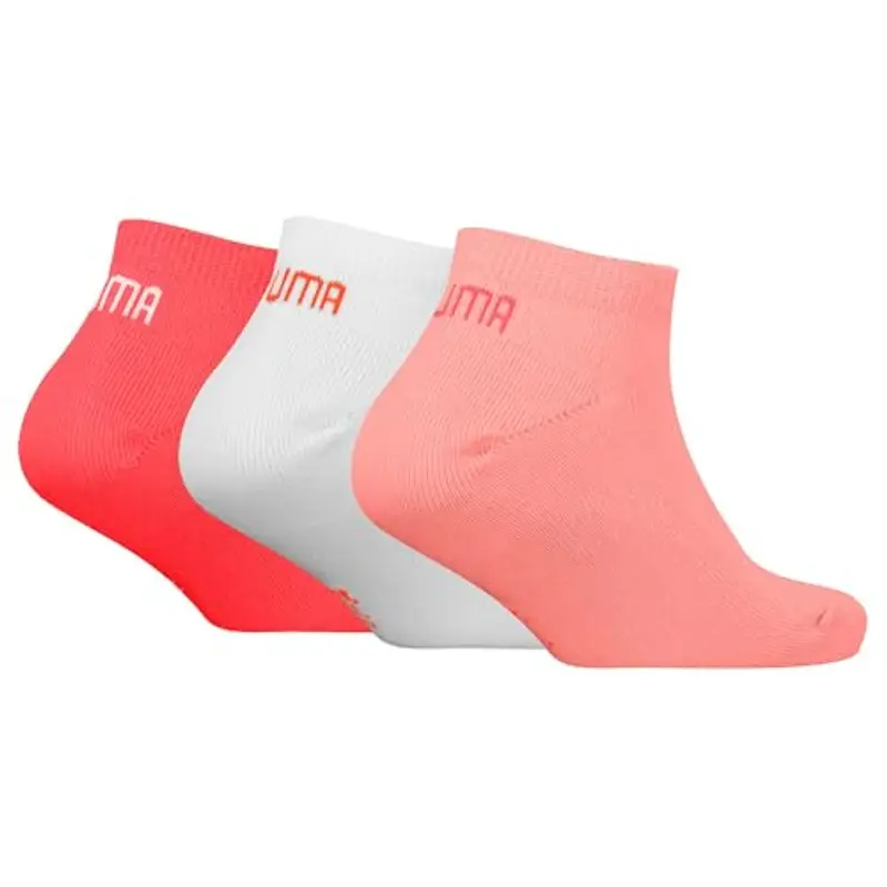 PUMA 194010001 Calzini da Sneaker, Rosa Combo, 35-38 (Pacco da 3) Unisex-Bambini miniatura 2