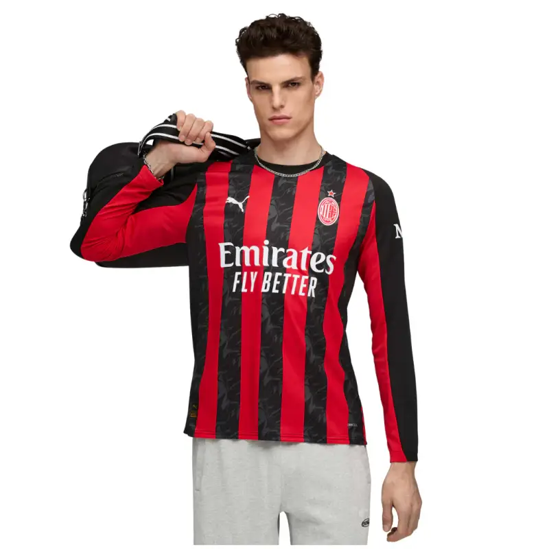 AC MILAN MAGLIA GARA HOME 2025-2026 MANICHE LUNGHE - M