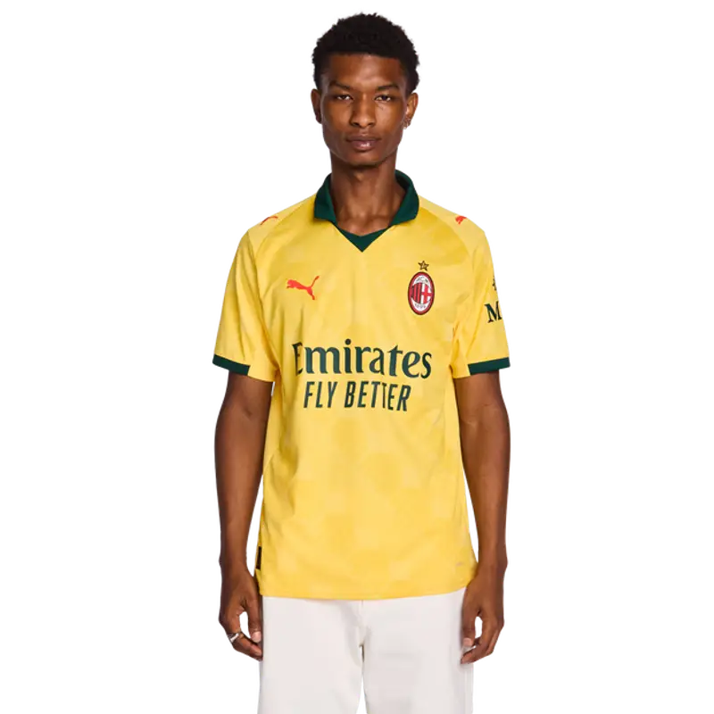 Puma Ac Milan Third 25-26 male Maglie/Repliche - Giallo - Poly Jersey - Foot Locker