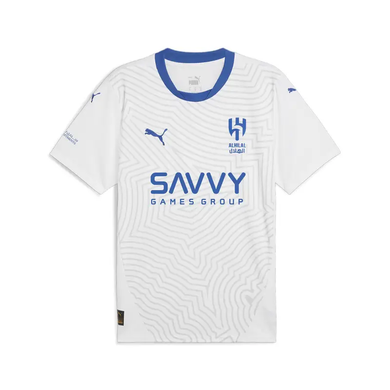 Al Hilal Saudi F C Maglia gara Away 24/25 da uomo PUMA White Blue Intense | Puma Bianco
